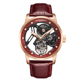 Limited Edition Swan & Edgar Hand Assembled Intricacy Tourbillon Automatic Rose Red