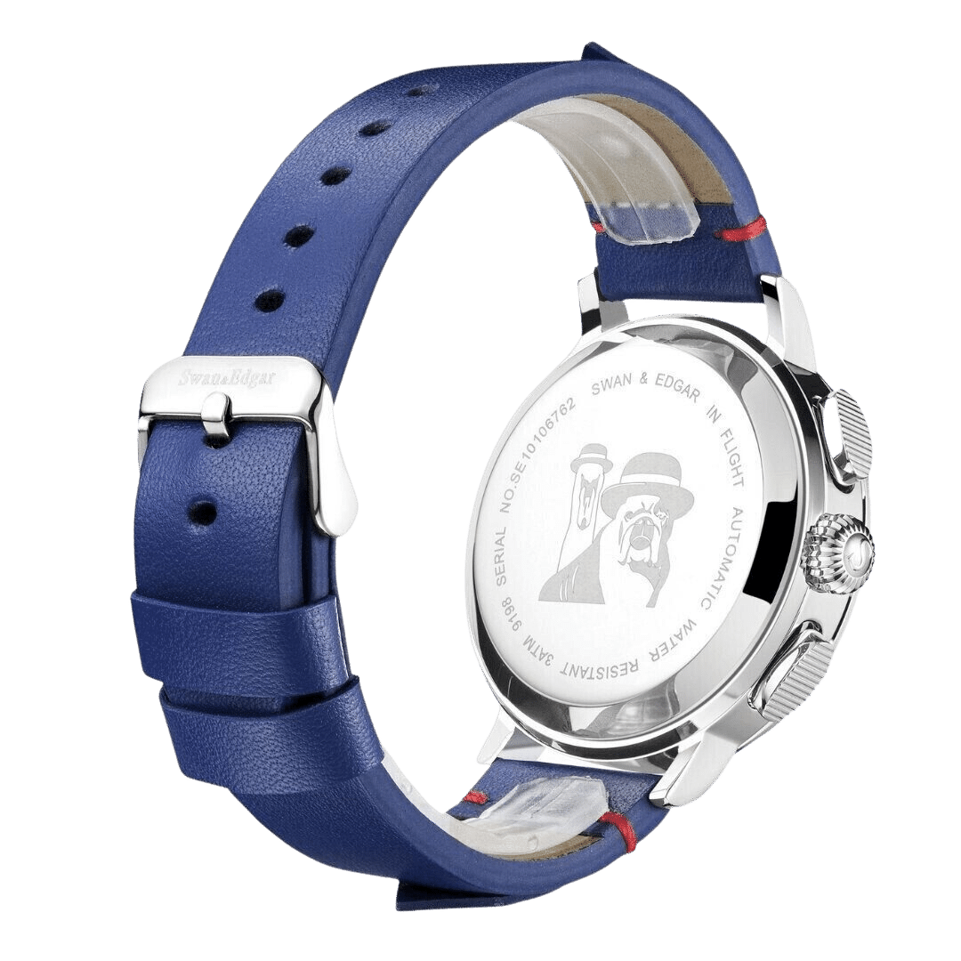 In Flight Automatic- Silver Navy