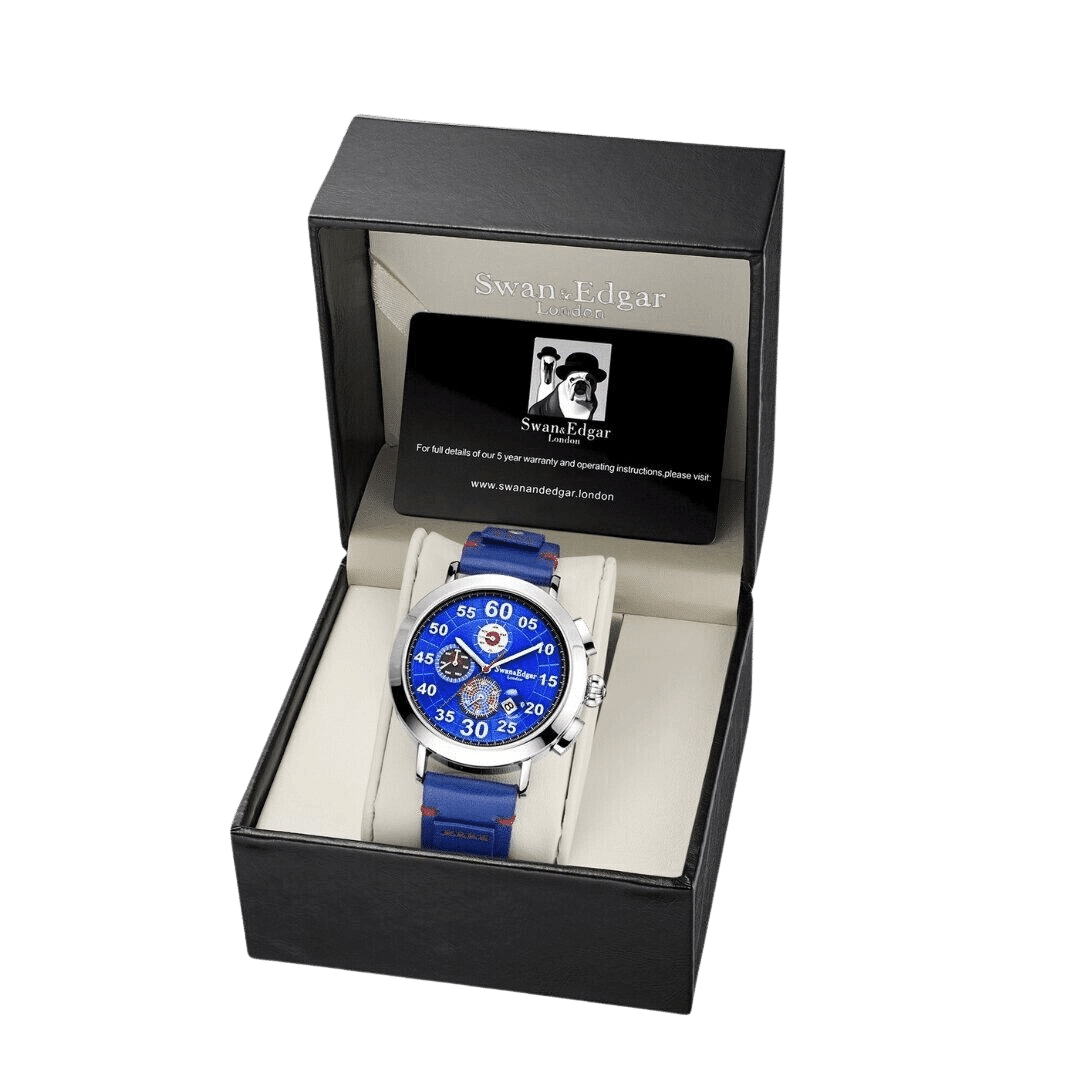 In Flight Automatic- Silver Navy