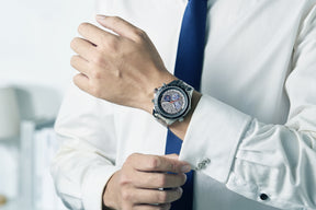 Photo, , World Timer Mechanical Quartz Hybrid- Steel Matt Grey