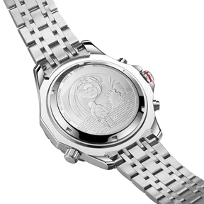 Photo, , World Timer Mechanical Quartz Hybrid- Steel Matt Black