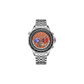 Photo, , World Timer Mechanical Quartz Orange