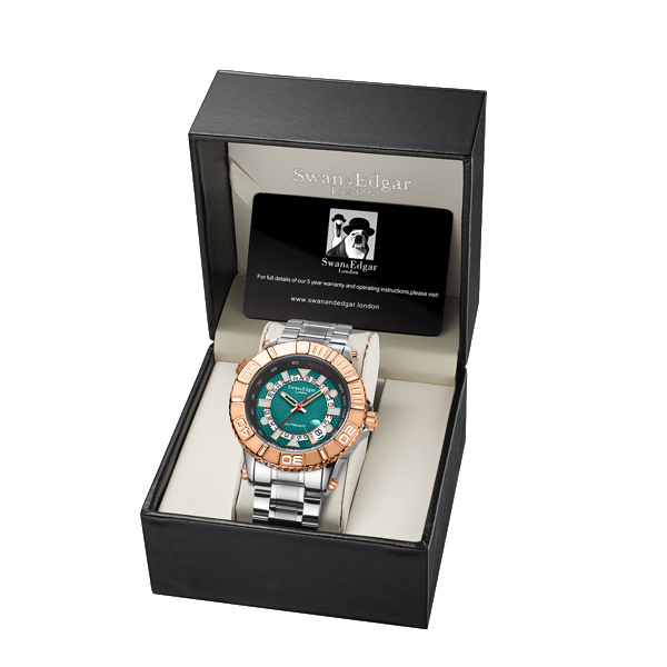 Photo, , Geometric Racer Automatic - Two Tone Steel