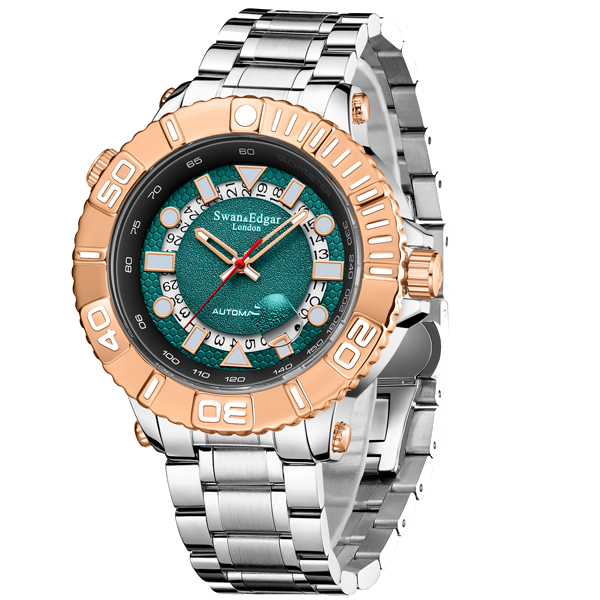 Photo, , Geometric Racer Automatic - Two Tone Steel