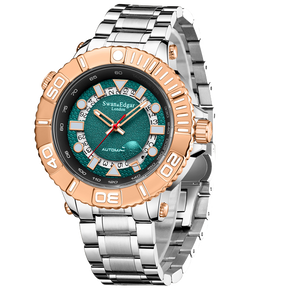 Photo, , Geometric Racer Automatic - Two Tone Steel