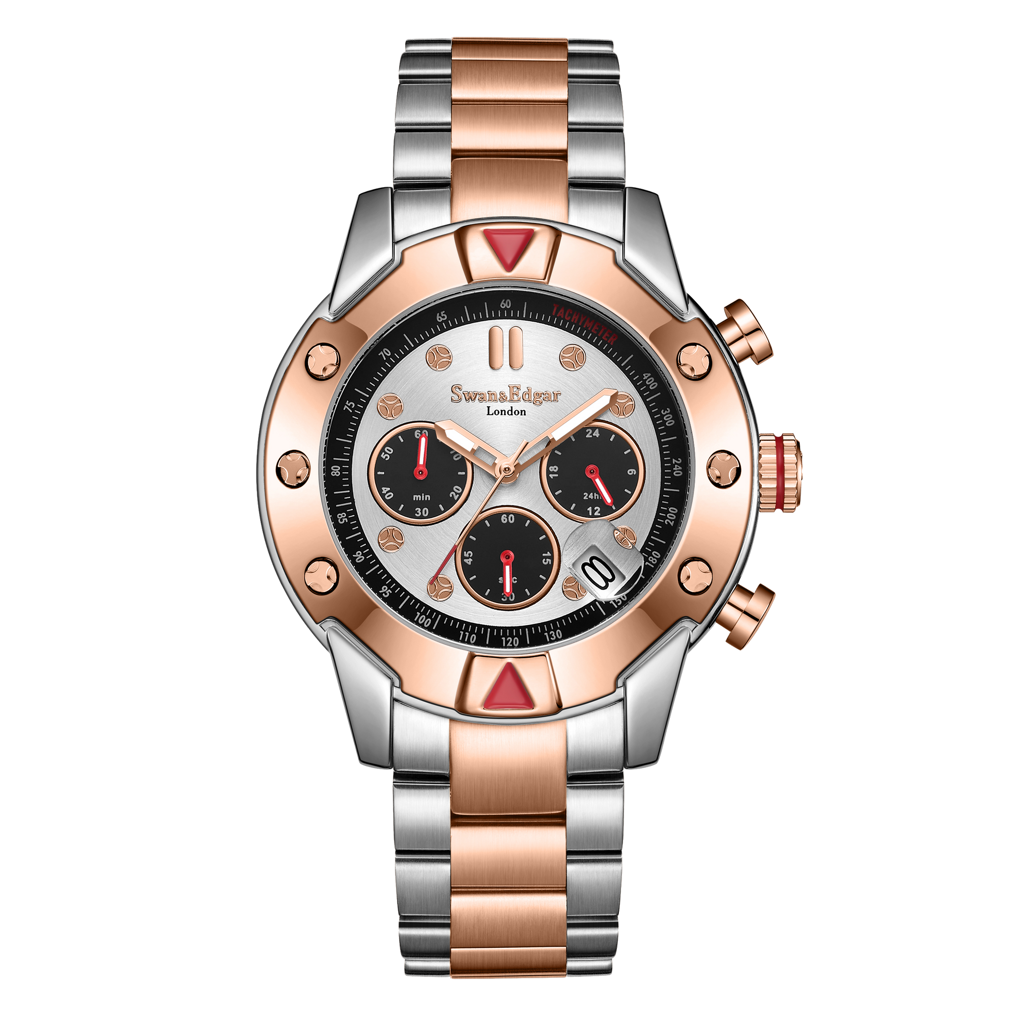 Photo, , Hand Assembled Mechanical-Quartz Hybrid Automatic - Two Tone