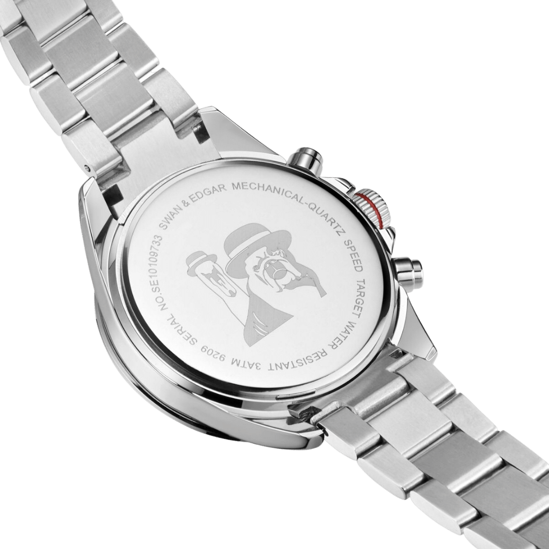 Speed Target Mechanical Quartz- Silver Blue - Main Image