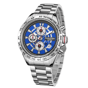 Photo, , Speed Target Mechanical Quartz- Silver Blue