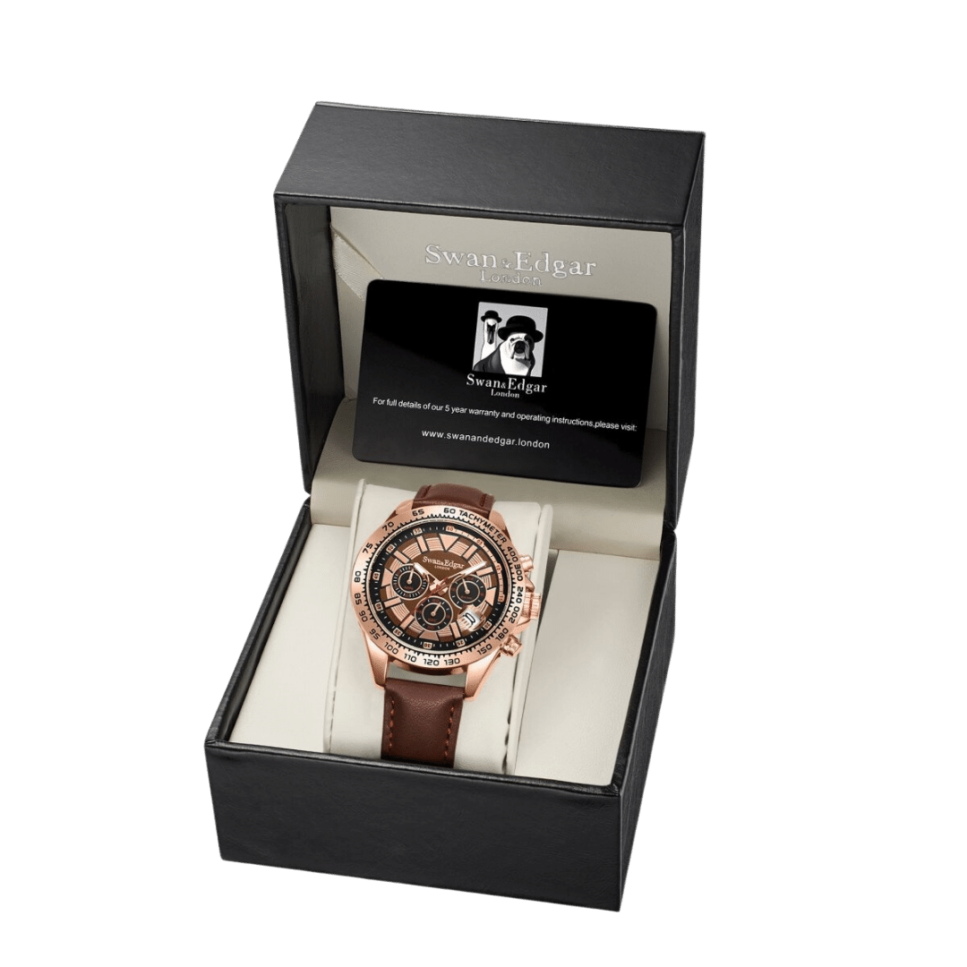 Photo, , Speed Tracker Mechanical Quartz- Rose Brown