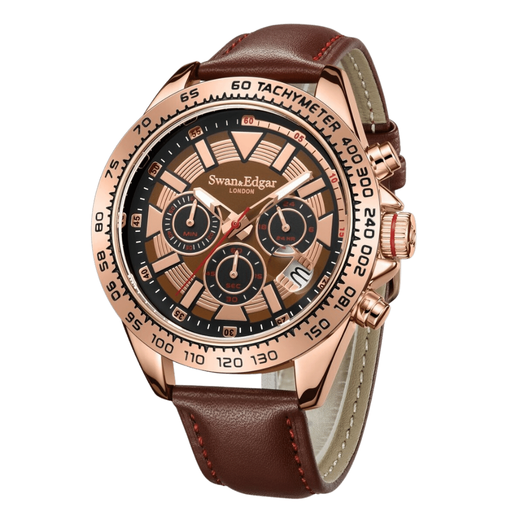 Photo, , Speed Tracker Mechanical Quartz- Rose Brown
