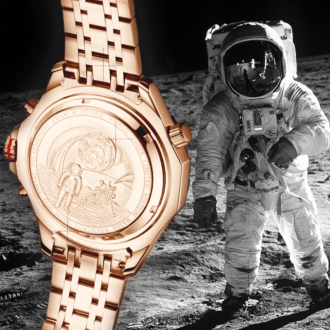 Photo, , World Timer Mechanical Quartz Rose